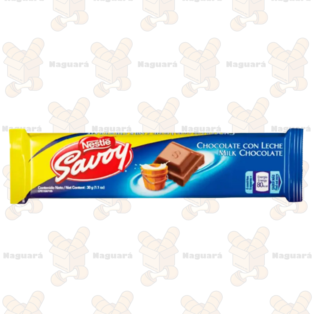 Chocolate con Leche 12 unids x 30g - Savoy Nestlé
