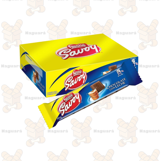 Chocolate con Leche 12 unids x 30g - Savoy Nestlé