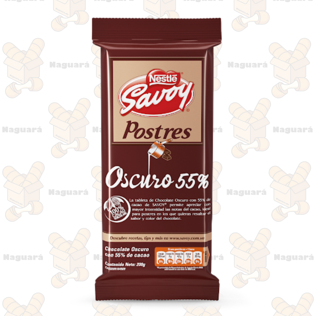 Chocolate para Postres 55% Cacao x4 - Savoy Nestlé
