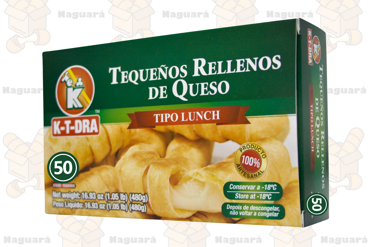 Tequeños de queso K‑T‑DRA 35g | 50 unidades